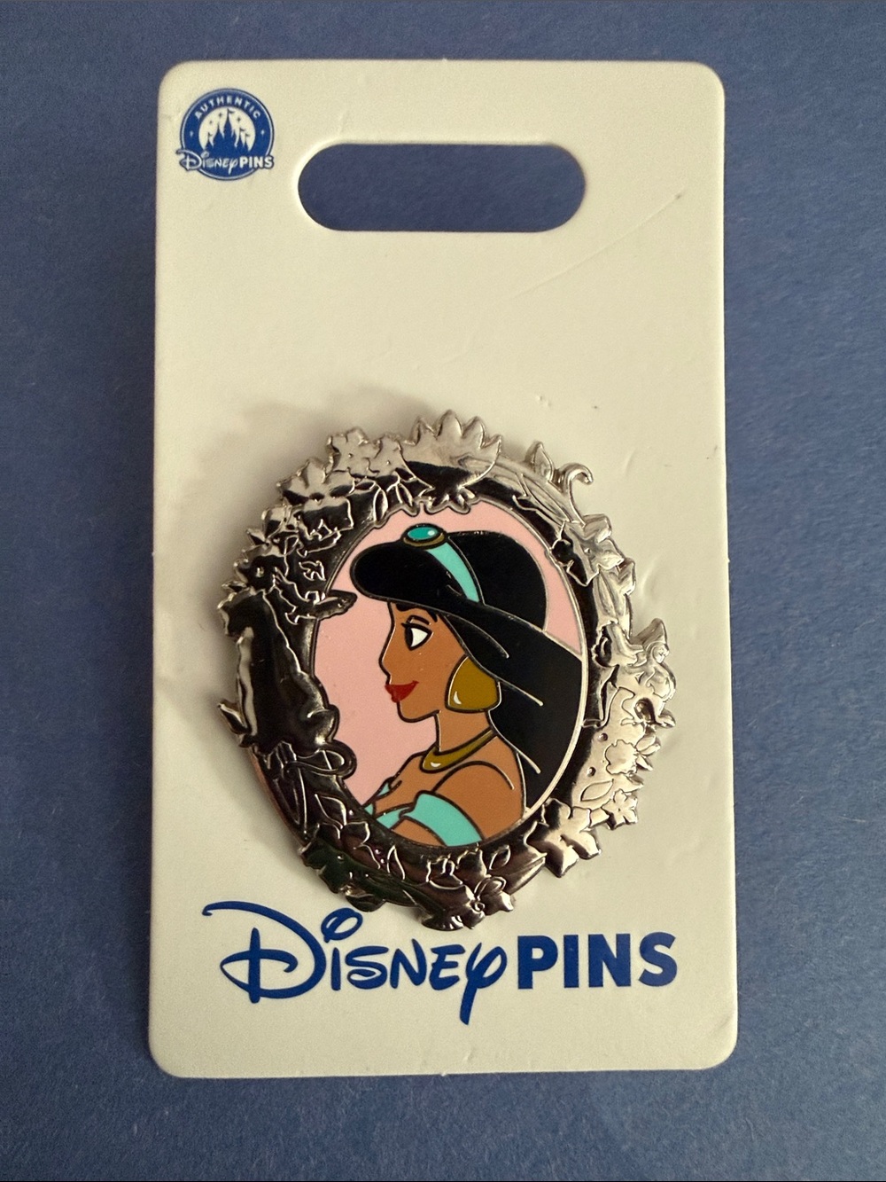 Disney Princess Jasmine Enamel Brooch - Pink, Black, Turquoise